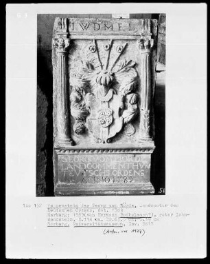 Wappenstein des Georg von Hörde, Landcontur des Deutschen Ordens