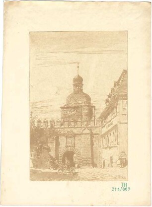 Fischer, Theodor; Schweinfurt (Bayern); Altes Mühlentor - Perspektive