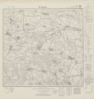 4566 (alte Nr.: 2634) Gr. Bargen, Meßtischblatt (4cm - Karte)