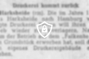 Druckerei kommt zurück
