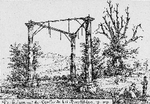 Galgen an der Straße nach Airlenbach; Oberzent, Am Galgen