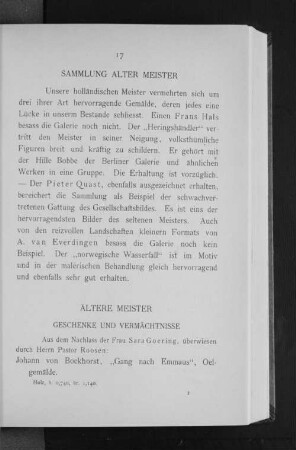 Sammlung alter Meister