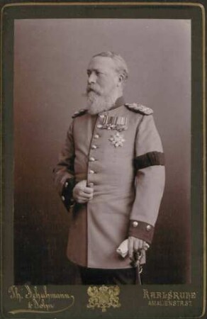 Großherzog Friedrich I. in Uniform, Kniestück.