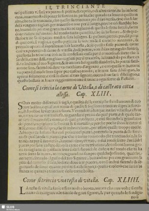 Cap. XLIIII. Come si trinvia vna di vitella