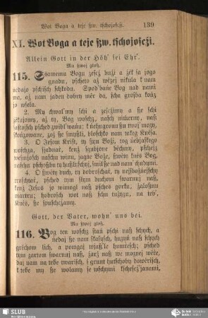 XI. Wot Boga a teje ßw. tschojoscźi