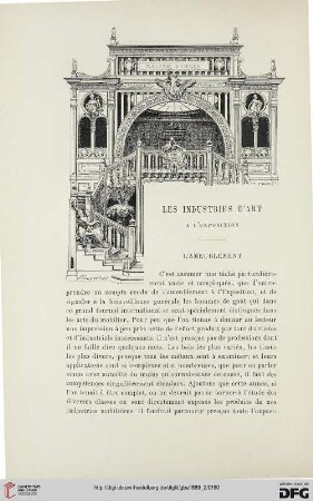 3. Pér. 2.1889: L' ameublement, [1] : les industries d'art à l'exposition