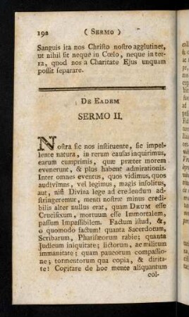 192-201, De eadem Sermo II. (XVIII)