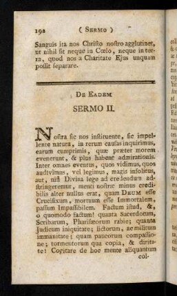 192-201, De eadem Sermo II. (XVIII)