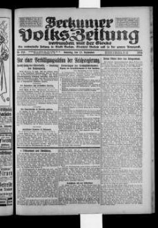 Beckumer Volks-Zeitung. 1921-1930