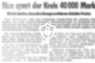 Nun spart der Kreis 40000 [Name maskiert]