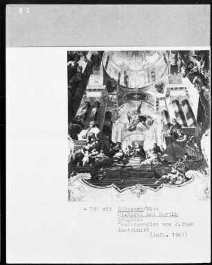 Gottvater umgeben von Szenen aus dem Neuen Testament — Der zwölfjährige Christus im Tempel