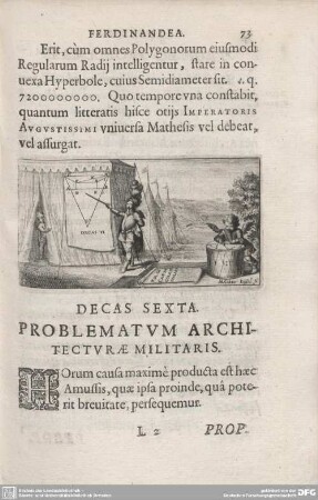 DECAS SEXTA. PROBLEMATUM ARCHITECTURAE MILITARIS.