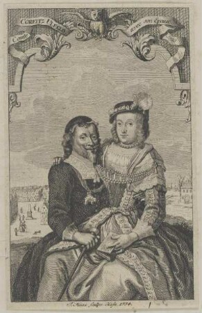Doppelbildnis des Corfitz Ulfeld mit seiner Ehefrau Leonora Christina