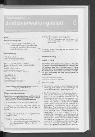 UniZVO §§ 1,2,11