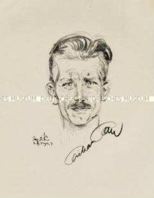 Bildnis des Sportlers Richard Rau