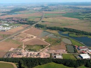 Schwabhausen : BAB A 4, Gewerbegebiet Günthersleben-Wechmar