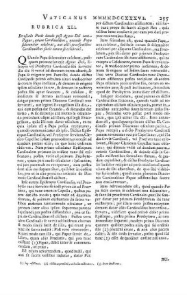 Rubrica XLI. - Rubrica XLVII.