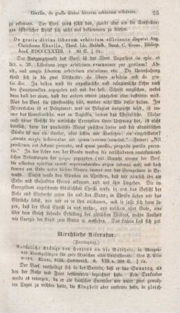 25 "De gratia divina liberum arbitrium efficiente" von August Christian Eberlin