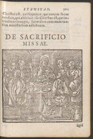 De Sacrificio Missae.