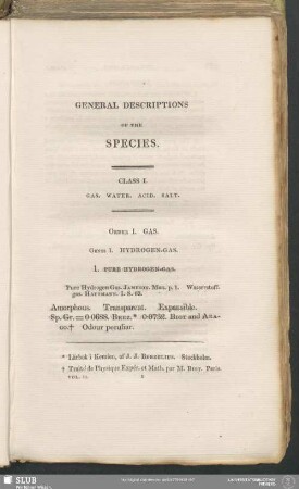 General Descriptions Of The Species