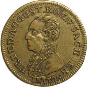 König Friedrich August I. - Jeton