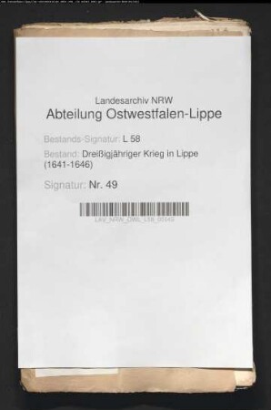 Widerrechtliche Exekutionen der kaiserlichen Höxteraner Garnision (Kommissar Fürstenau) in Meinberg