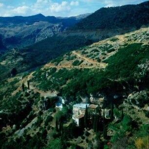 Peloponnes. Kloster Philosophou in der Lousios-Schlucht