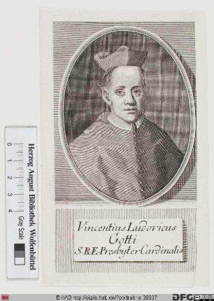 Bildnis Vincenzo Lodovico Maria Gotti