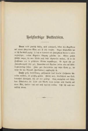 Holzfarbige Butterbirn.