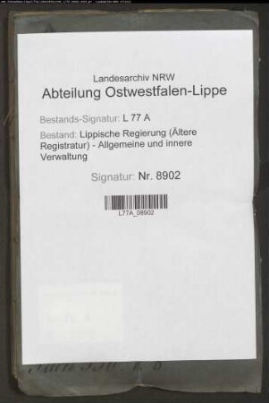 Landstraße von Salzuflen nach Vlotho, Bd. 5