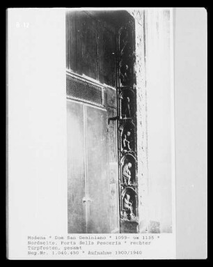 Porta della Pescheria — Rechter Türrahmen mit Monatsdarstellungen