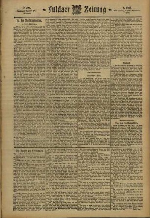 Vierte Ausgabe vom Samstag, den 23. Dezember 1911.