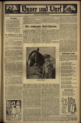 Vierte Ausgabe vom Sonntag, den 14. Oktober 1934.