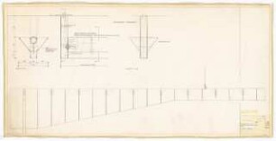 Hochschulbibliothek, Karlsruhe Neubau: Vordachleuchten, Lage und Detail, 1:10, 1:1