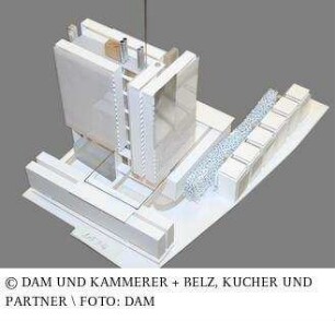 IG Metall-Gebäude, Wettbewerb - Modell des Gesamtgebäudes (Einsatz)