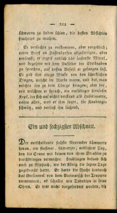 Ein und sechzigster Abschnitt. - Siebenzigster Abschnitt.