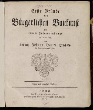 Erste Gründe der Bürgerlichen Baukunst