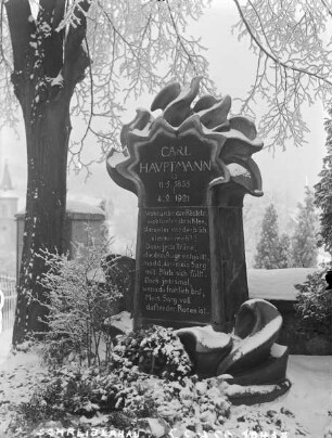 Grabstein von Carl Hauptmann (gestorben 1921.01.04)
