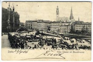 Stettin. Grüne Schanze mit Manzelbrunnen