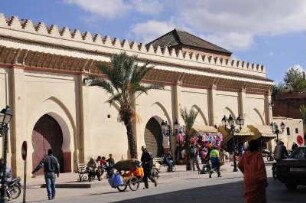Moschee in der Altstadt : Aussenansicht der Moschee El-Mansour in der Kasbah von Marrakesch, aufgenommen am 04.11.2008