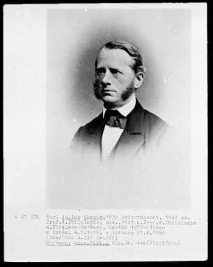 Bildnis Carl Julius Caesar (1816-1886), Professor der Philologie und Eloquenz