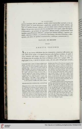Navata di mezzo delle Grotte Vecchie