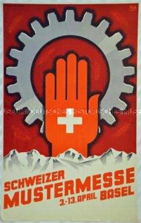 Plakat zur Schweizer Mustermesse in Basel 1937