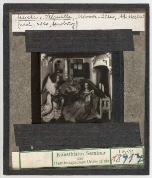 Meister von Flémalle: Mérode-Altar, Mitteltafel