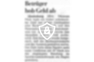Betrüger hob Geld ab