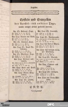 Episteln und Evangelien [...].