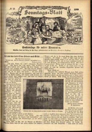 Ausgabe vom Sonntag, den 19. Dezember 1909.
