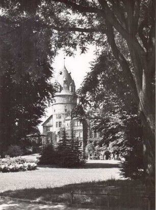Blick auf das Schloss. Detmold. Schlossplatz. Papierabzug