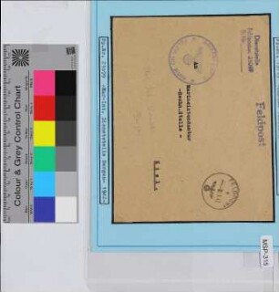 Dienstbrief, Schiffsname/Landeinheit: Marine Intendantur-Dienststelle Bergen, Feldpostnr. 19719; Frankatur, Mi.-Nr.: [Keine]; Poststempel: Feldpost f 1.9.42; Nebenstempel: Feldpost-Nr. 21099