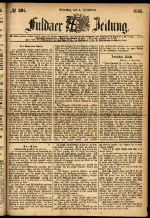 Ausgabe vom Dienstag, den 04. September 1883.